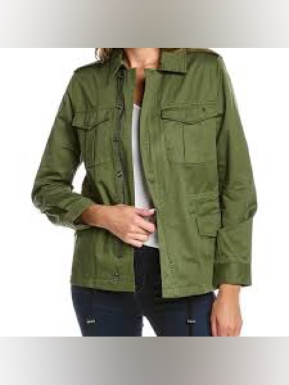 New no tags Zadig & Voltaire Womens Kayak Amour Jacket, Green size small